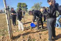 El Ayuntamiento de Calp inicia su colaboración con el proyecto Alicante Renace con la plantación de 200 árboles en las salinas